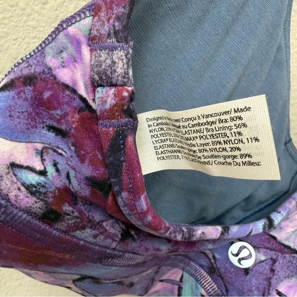 NWT Lululemon Flow Y Bra Nulu *Light Support, B/C Cups IDFL Size 4 - Picture 4 of 8
